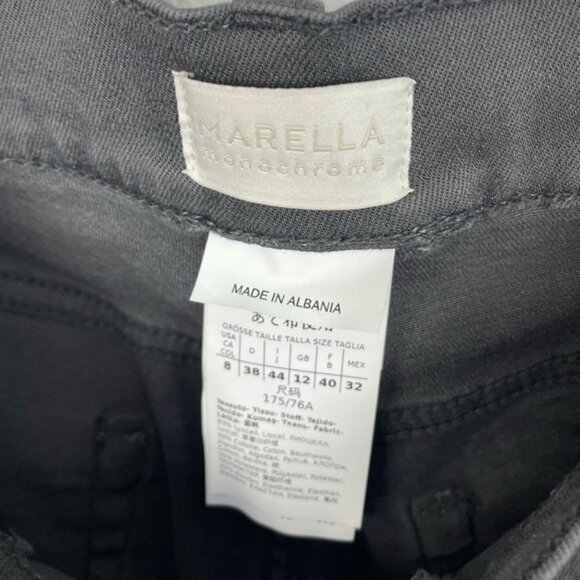 Marcella Monochrome Slate Gray Straight Leg Jeans Size 8 - Picture 3 of 5